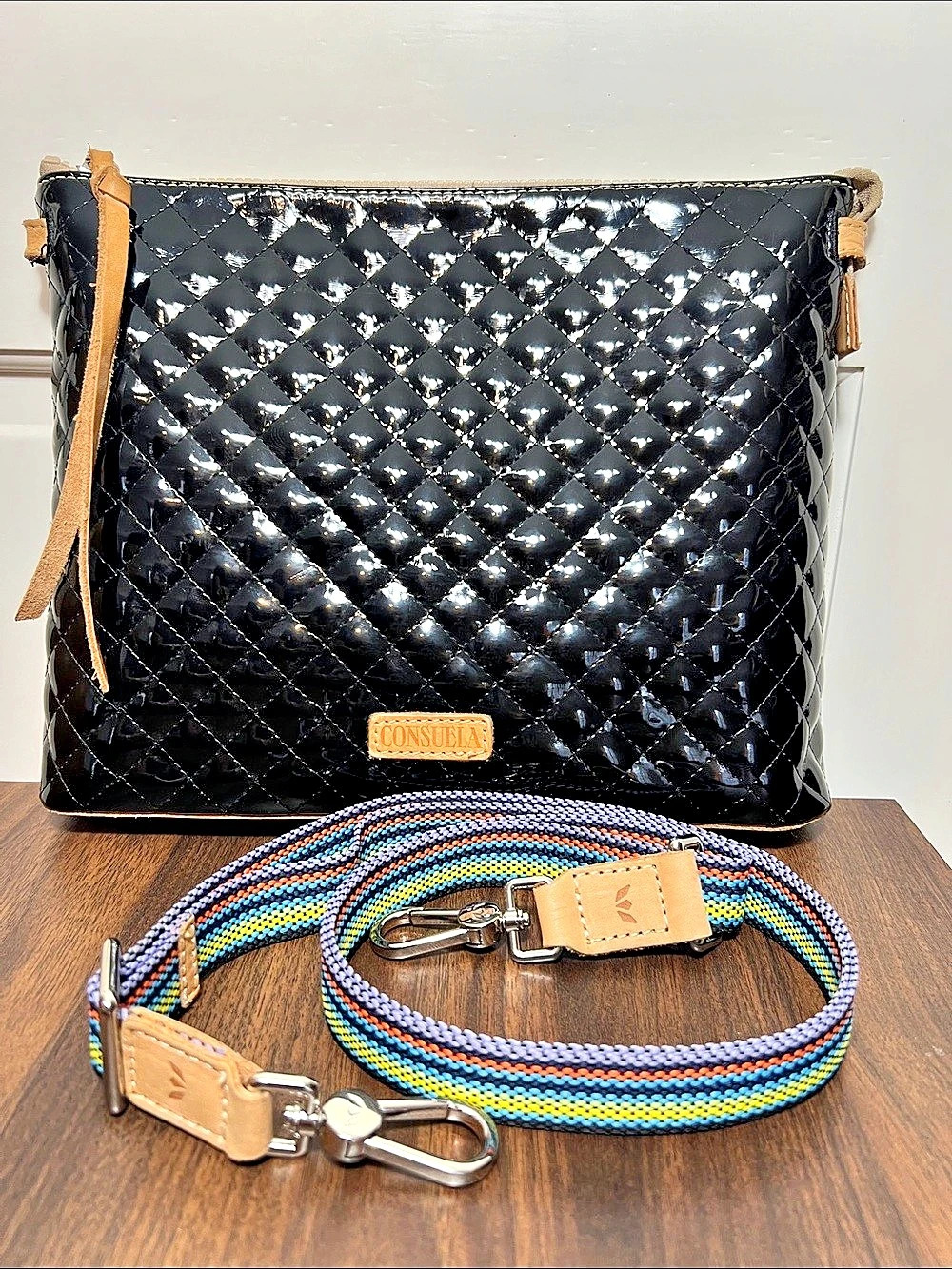Consuela Inked Downtown Quilted Crossbody Bag